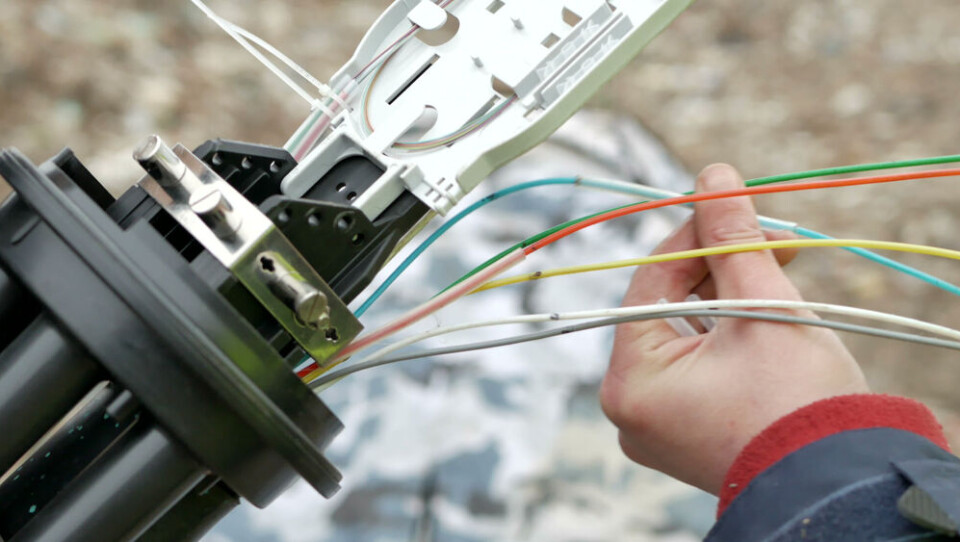 Installation of fibre optic internet. French countryside better connected to fibre internet than cities