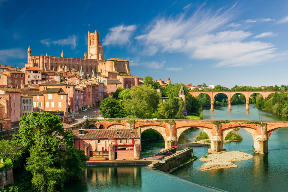 View at Cathedral of Saint Cecilia of Albi, France.