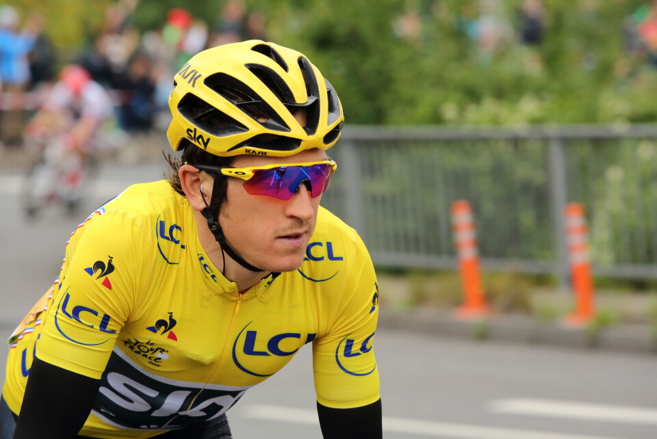 Thomas Quack / Shutterstock Geraint Thomas in the yellow jersey during stage 2 of the Tour de France