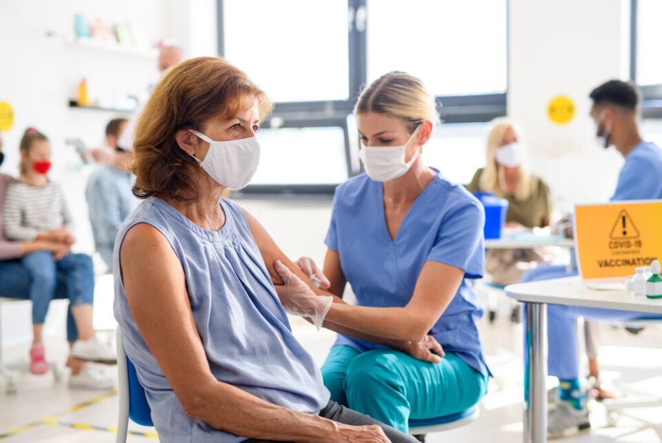 Halfpoint / Shutterstock A person being vaccinated against Covid-19