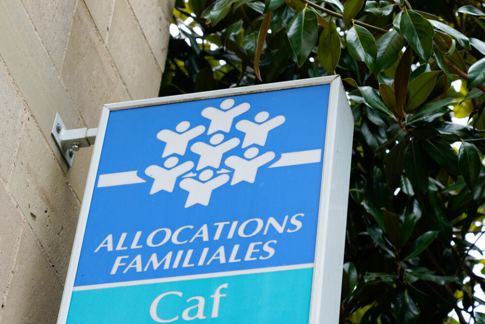 Caisse allocations familiales logo and text sign of caf agency for Family Allowances Fund office, Bordeaux, France. France cracks down on benefit fraud with new ‘super checker’ taskforce