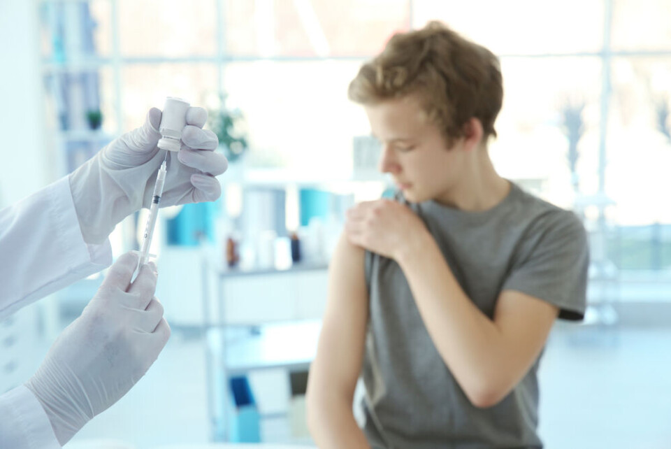 Africa Studio / Shutterstock A boy preparing to be vaccinated. Covid France: Experts debate when teenagers should be vaccinated