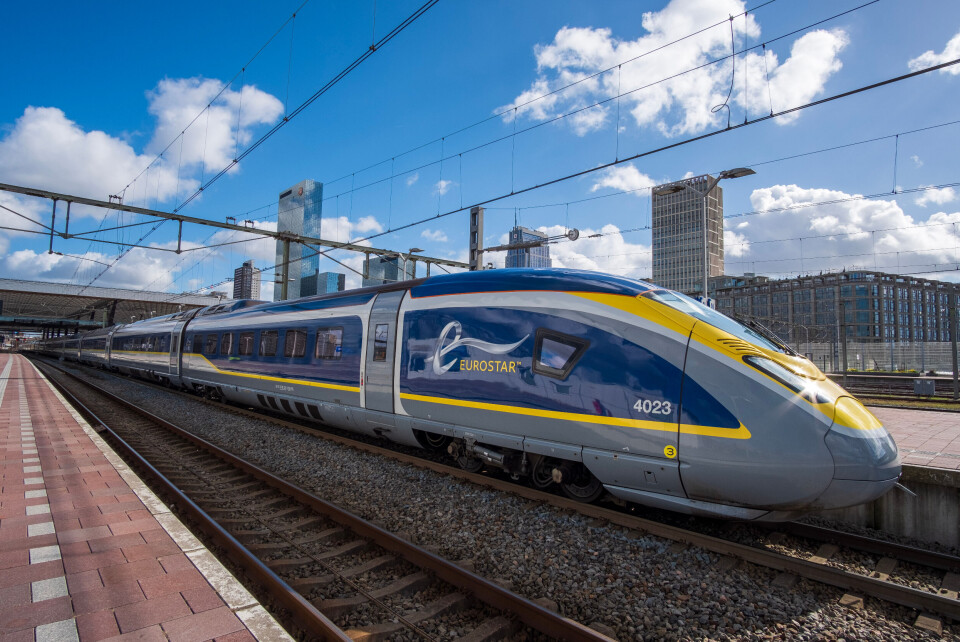 An image of a Eurostar train