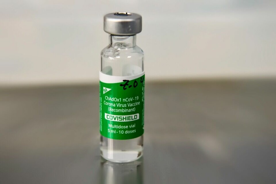 Vials of the Covishield vaccine