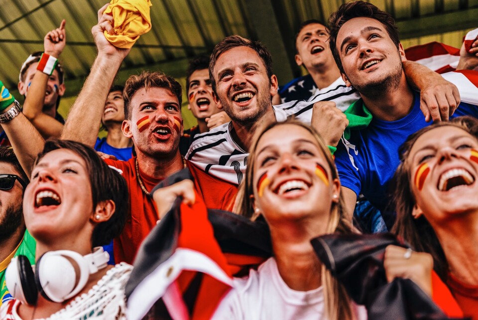 Juri Pozzi / Shutterstock Fans from many countries in a sports stadium