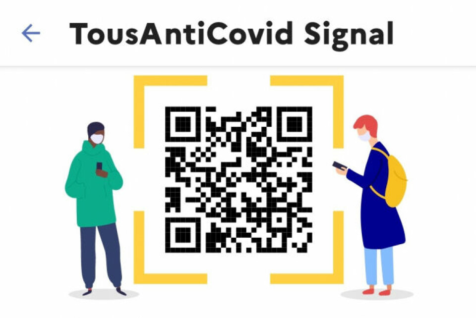 The Signal tool in Tous Anti Covid