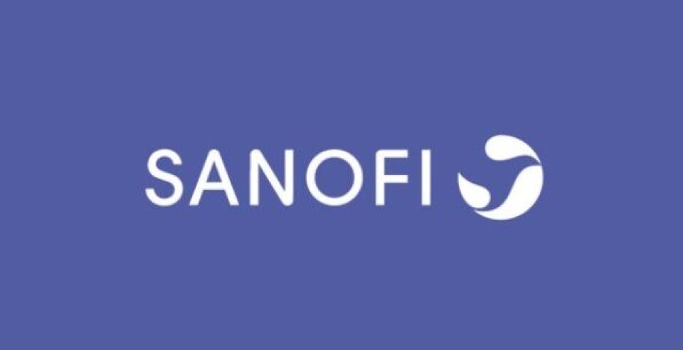 Sanofi / @sanofi / Twitter The Sanofi logo on a blue background. French-UK Covid-19 vaccine could be available by end of 2021