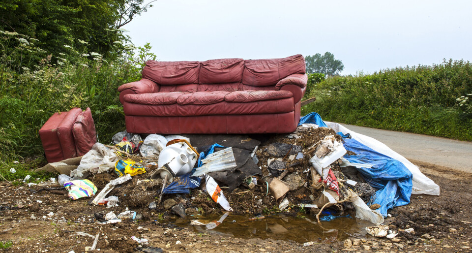 Urbanbuzz / Shutterstock A pile of household waste dumped in the countryside