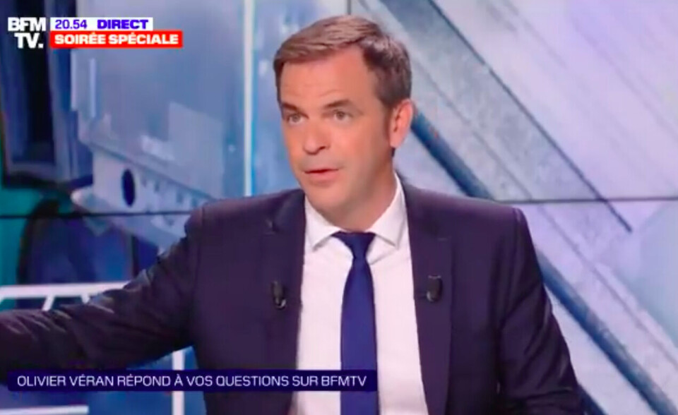 @olivierveran / Olivier Véran / Twitter Olivier Véran interviewed on BFMTV on May 17. Covid France: Health minister on masks, vaccines and end of lockdown