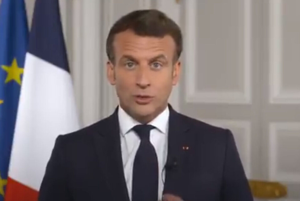 President Emmanuel Macron / Twitter screengrab