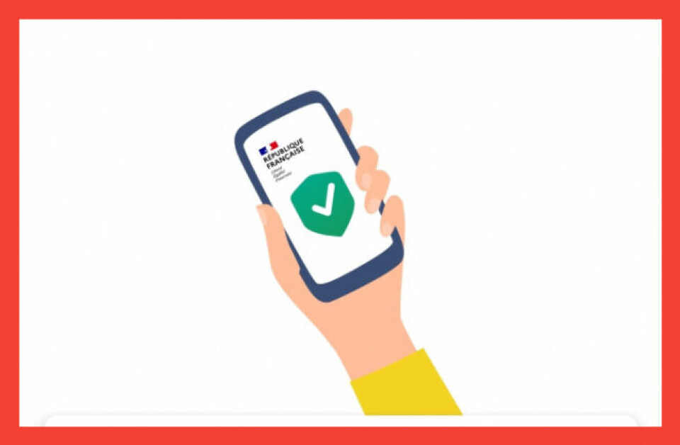 Screenshot / TousAntiCovid France's phone application TousAntiCovid