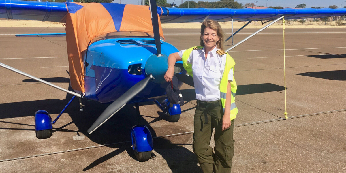 French microlight pilot realises her dream to fly solo across Africa