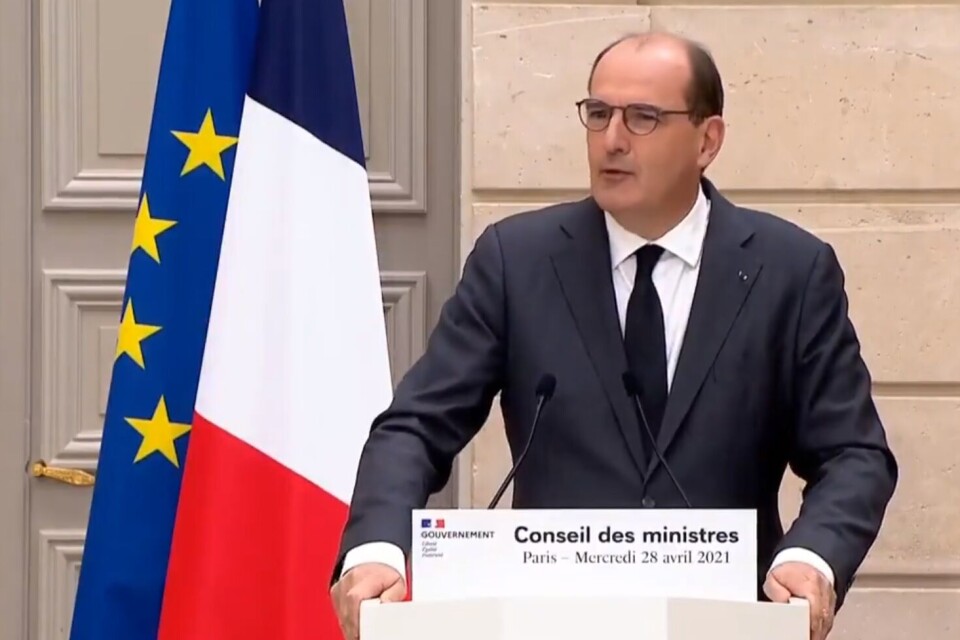 Jean Castex / @JeanCASTEX / Twitter Jean Castex speaking at a press conference on April 28. Covid-19 France: Why the national curfew is set to end on June 2