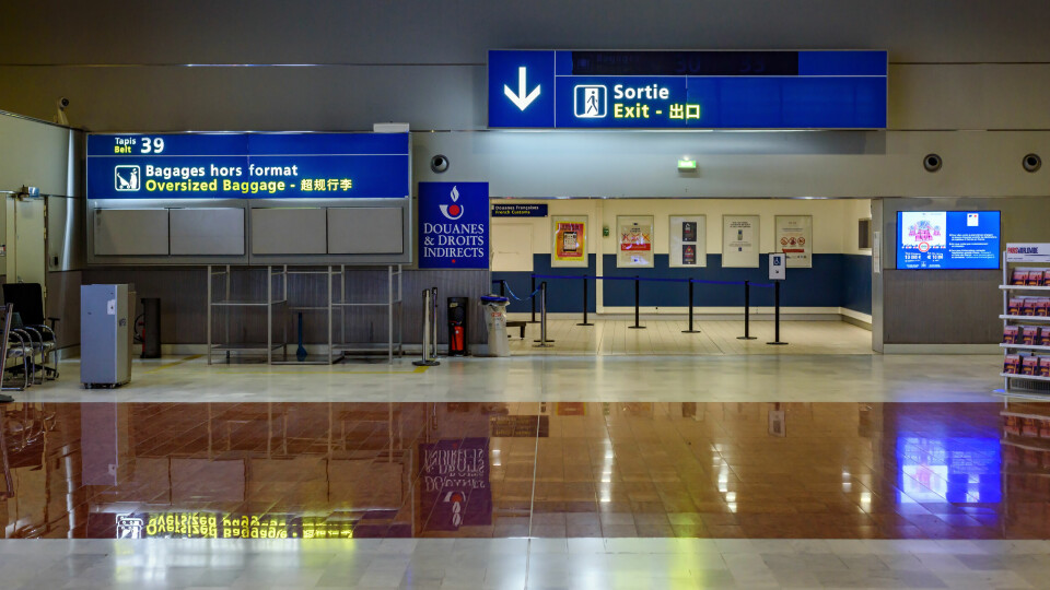 An image of the baggage reclaim hall of Charles de Gaulle Airport Terminal 2E