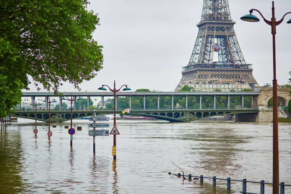 Paris with high river levels