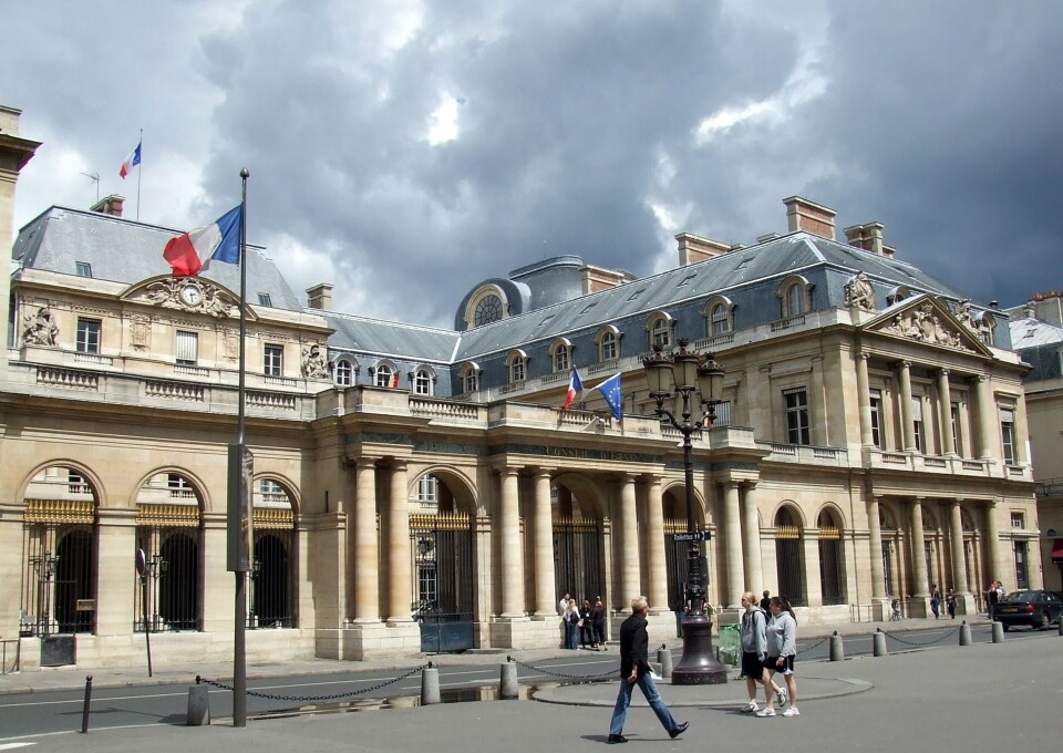 The outside of the Conseil d'Etat building. Court to decide if France should stop lockdown for vaccinated people