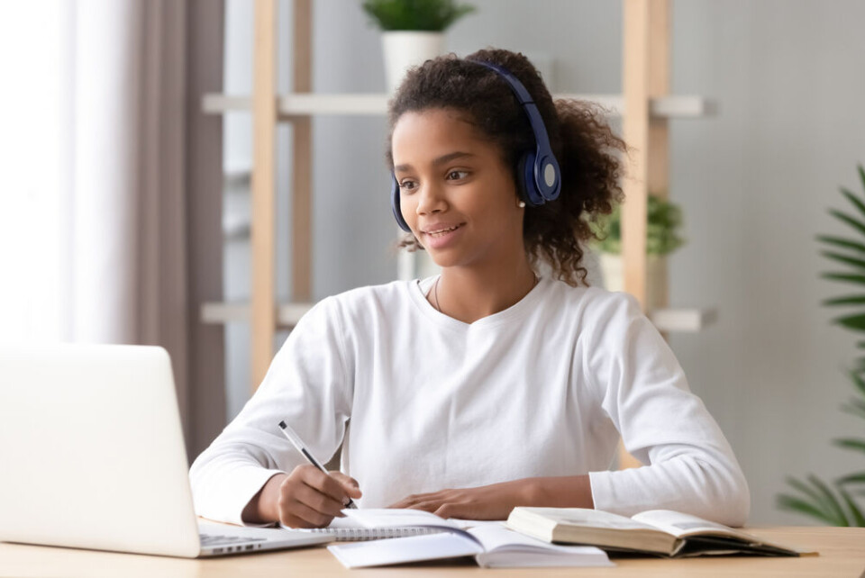 fizkes / Shutterstock A teenage student studying from home. Vaccinated pupils in France to stay in school if class has Covid case