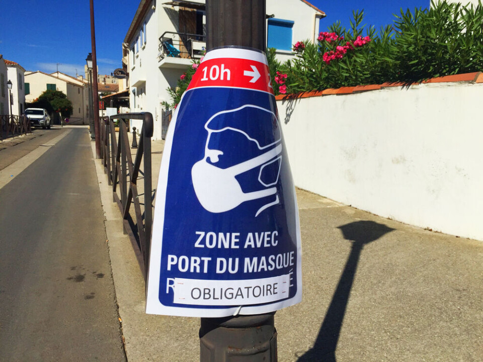 Litepix / Shutterstock A map of the French departments where masks outdoors are now mandatory
