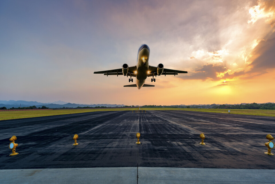 an image of a plane taking off