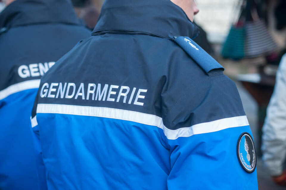 French gendarmes patrolling in public
