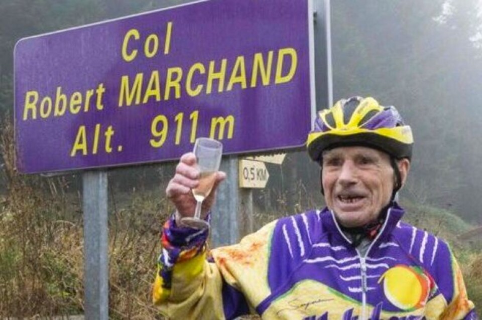 CitizenVelo / @Citizenvelo / Twitter Robert Marchand on the summit named after him in the Ardeche. Tributes paid as French ‘world’s oldest racing cyclist’ dies age 109