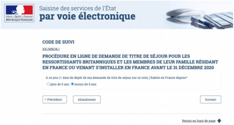 Screenshot / Contacts demarches interieur gouv