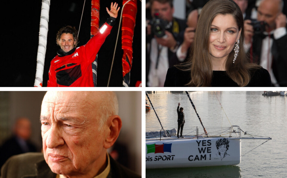 Sailor Jean le Cam, actress Laetitia Casta, sailor Yannick Bestaven, and philosopher Edgar Morin. Hero sailor Jean le Cam among France's July 14 honours list