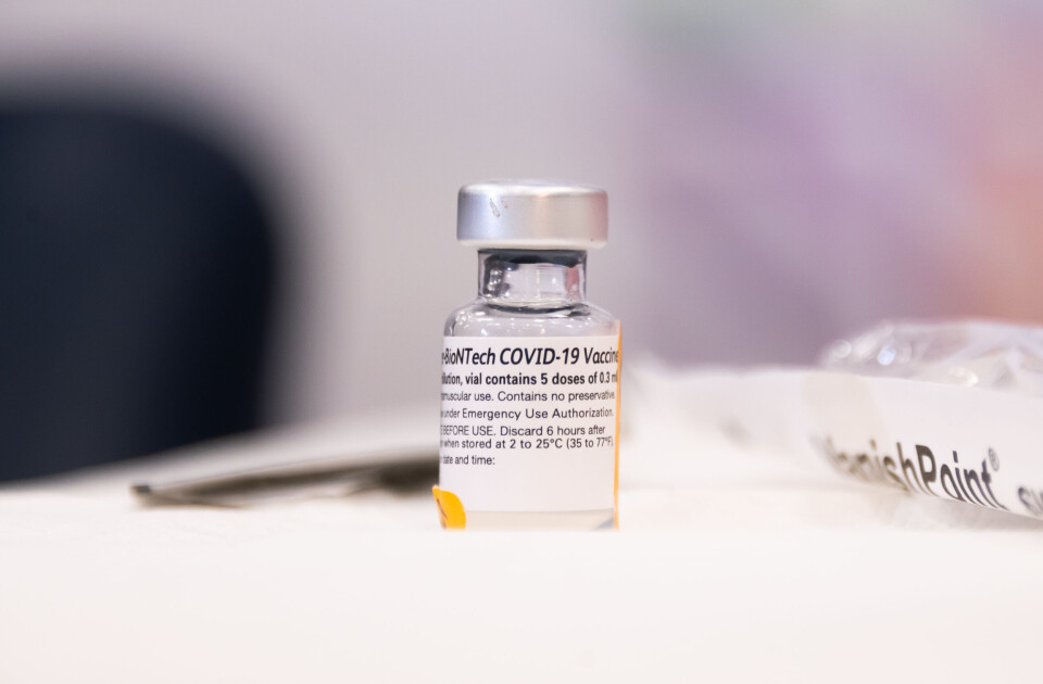 Vial of Pfizer vaccine. French influencers offered €2,000 to claim Pfizer vaccine is dangerous