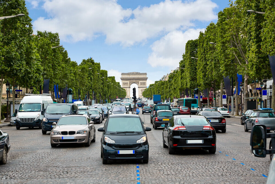Cars in Paris. Paris speed limit set to 30kph across most of capital