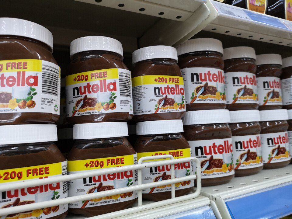 Firdaus Khaled / Shutterstock Jars of Nutella chocolate spread on a supermarket shelf, showing a label reading +20g FREE