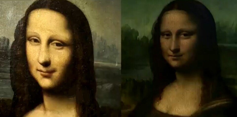 The Hekking Mona Lisa side by side with the 'real' one. Mona Lisa ‘replica’ sells for record €2.9m at auction in Paris
