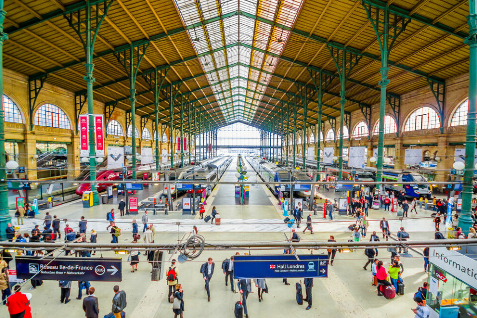 The Gare du Nord in Paris