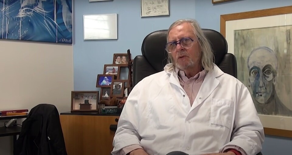 IHU Méditerranée-Infection / YouTube / Screenshot Professor Didier Raoult in his recent video. French medics reject claim that vaccination increases Covid risk