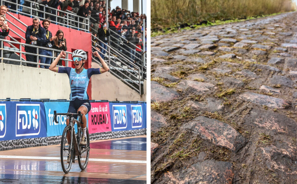 Radu Razvan / Shutterstock / Fabien Boukla The famous paved road of the Arenberg forest (Pave d'Arenberg). British rider Lizzie Deignan wins first women’s Paris-Roubaix
