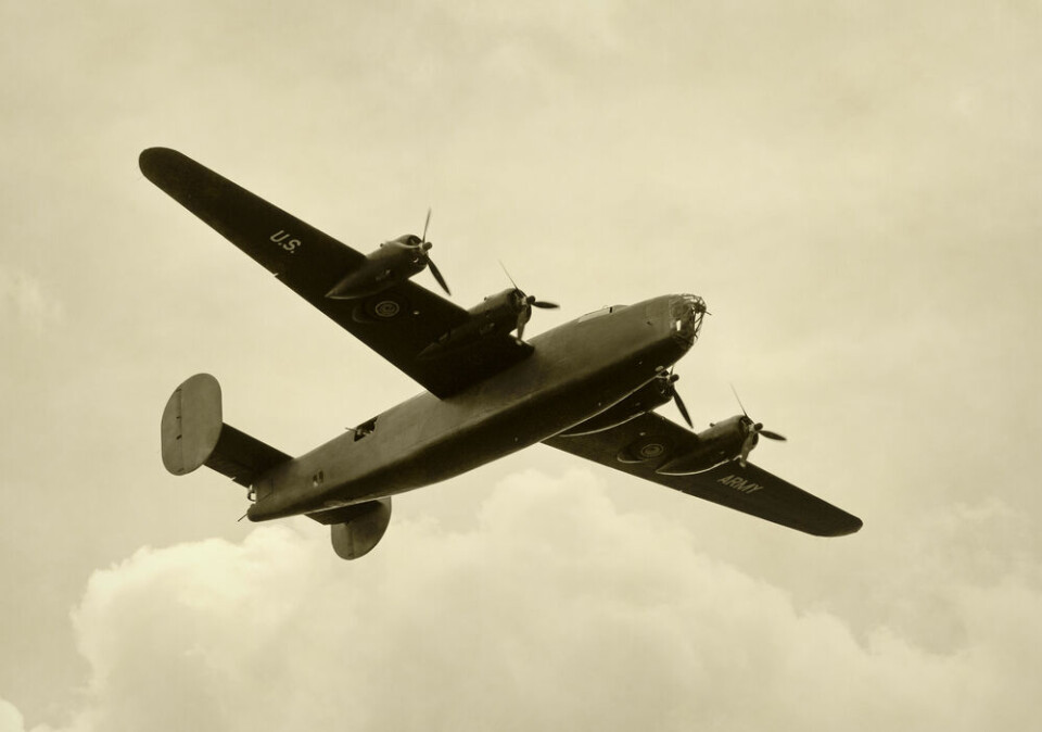 A World War Two American bomber