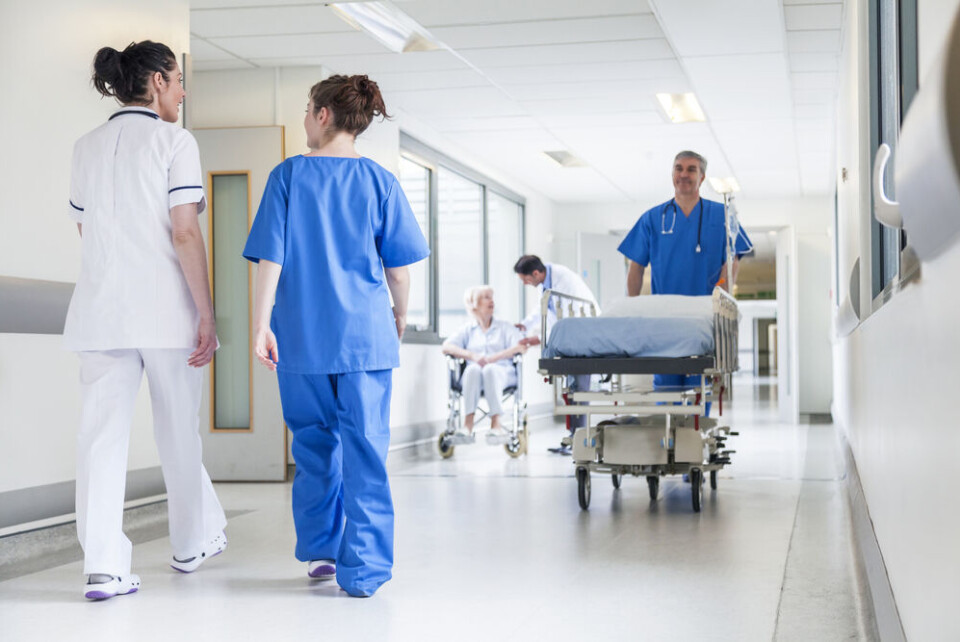 Doctors and nurses in a hospital in France