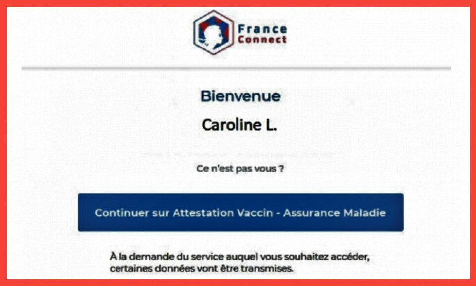 Accessing a Covid-19 vaccination certificate online in France