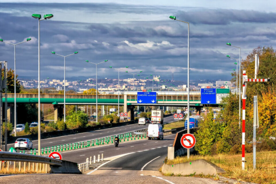 A motorway in France. Private unmarked speed camera cars to triple in France in 2021