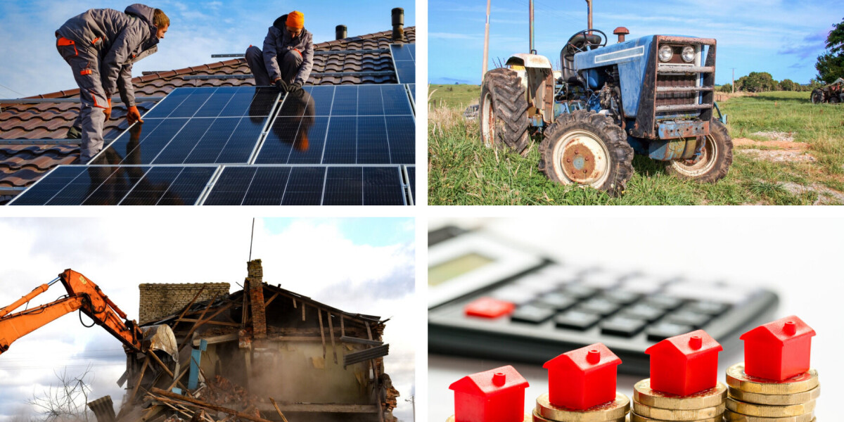 Solar panels, ‘ugly’ tractors, 2024 forecast: french property updates