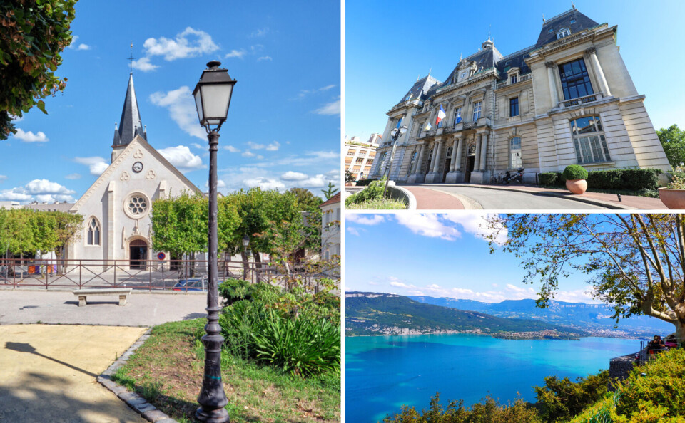 Petr Kovalenkov / Alphapicto / SirilakP / Shutterstock A split-photo view of Antony, Aix-les-Bains and Saint-Maur-des-Fossés