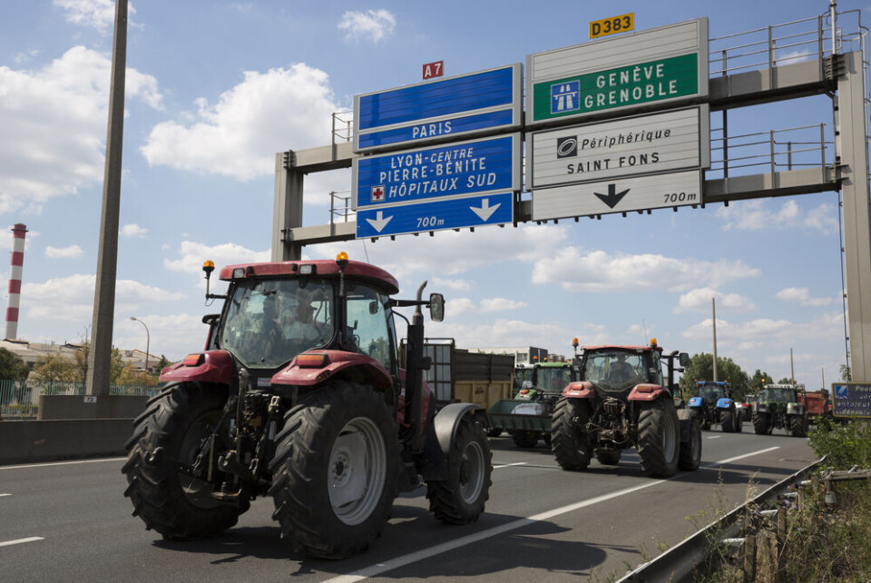 prochasson frederic / Shutterstock Tractors blocking the A7 motorway in 2015
