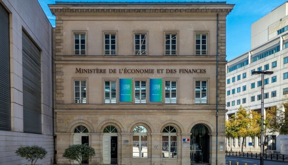 A view of the French Ministry of Economy and Finance in Paris, which manages public finances and tax collection