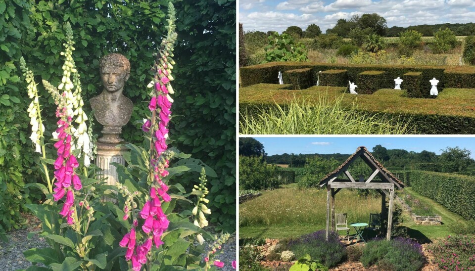 Mayenne garden in summer