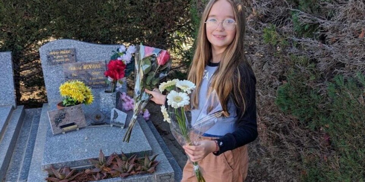 Girl, 11, decorates tombstones in france with unsold flowers
