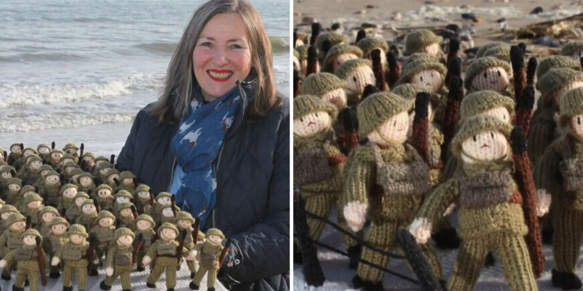 Thanks! Volunteers found to help d-day knitted soldiers reach france