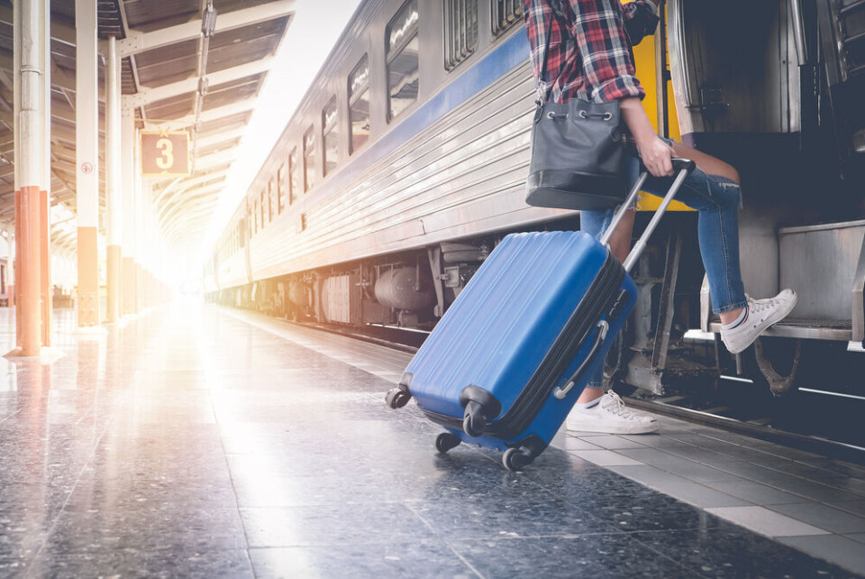 French train and passenger