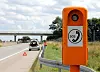 An SOS emergency telephone on a French motorway