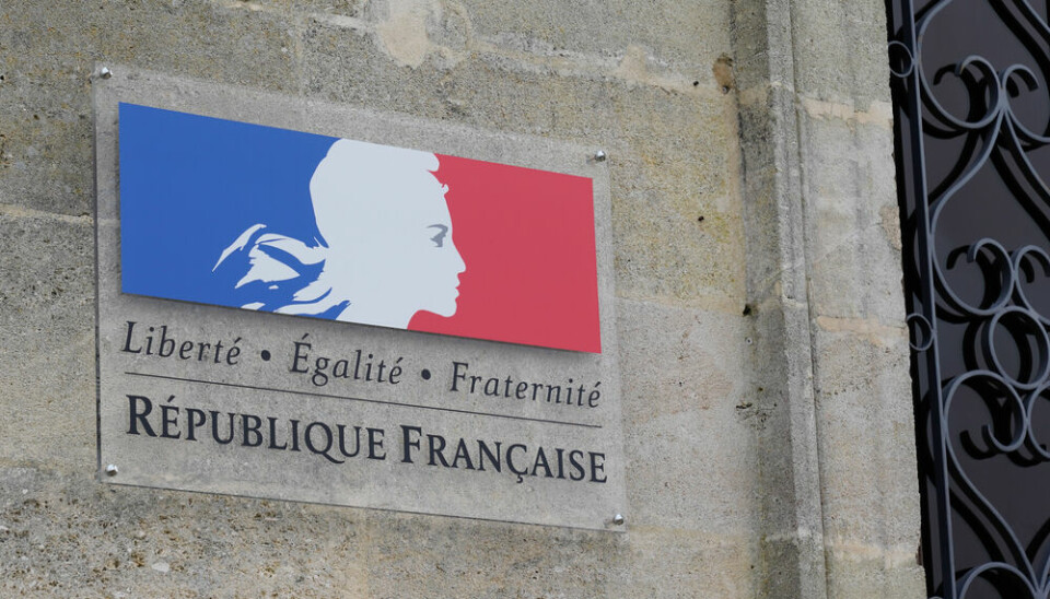 An official sign of the French Republic