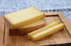 French Comté cheese on a platter.