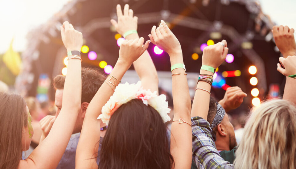 Monkey Business Images/Shutterstock A view of people at a festival cheering an outdoor stage
